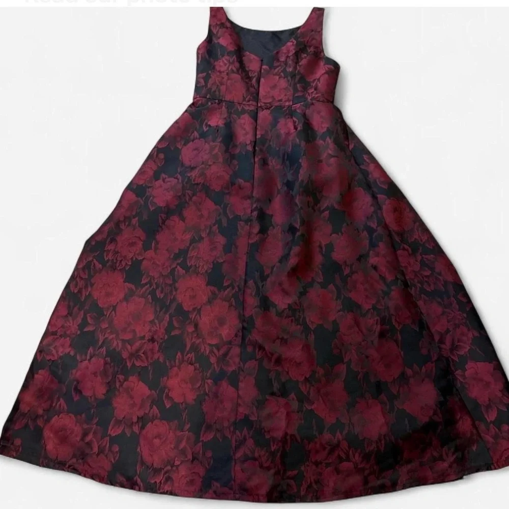 Alex Evenings  Women Formal Dress - Black and Red Floral - Picture 8 of 9